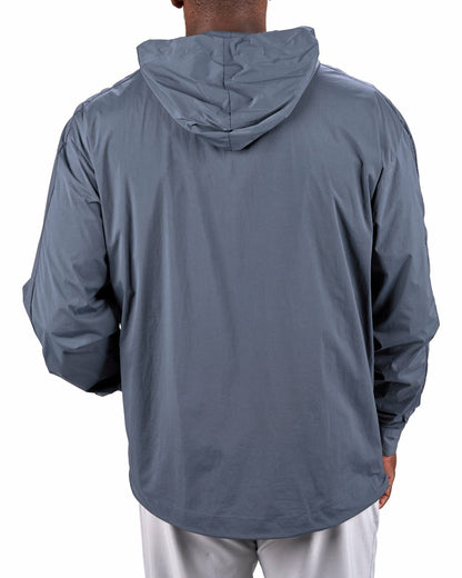 Black Clover Stylish Men's Windbreaker Rain Jacket in Dark Grey