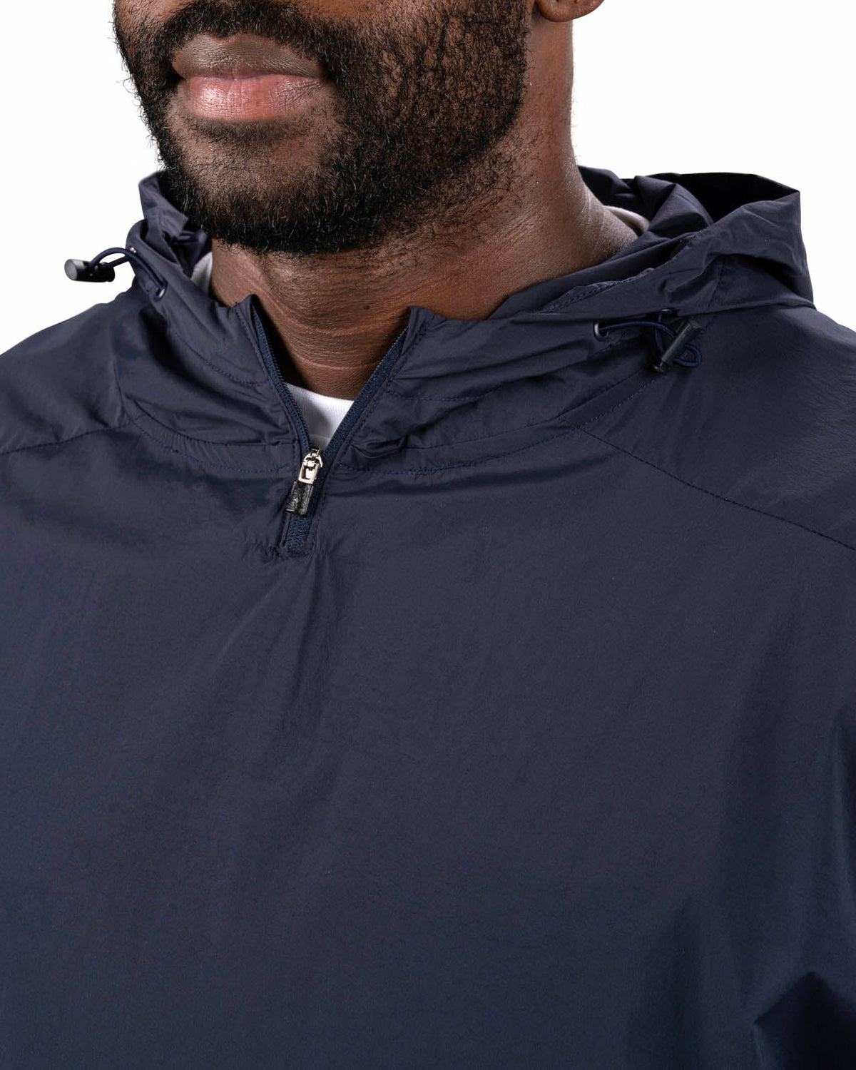 Black Clover Stylish Men's Windbreaker Rain Jacket in Navy Blue