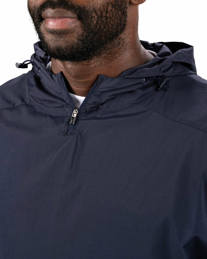 Black Clover Stylish Men's Windbreaker Rain Jacket in Navy Blue