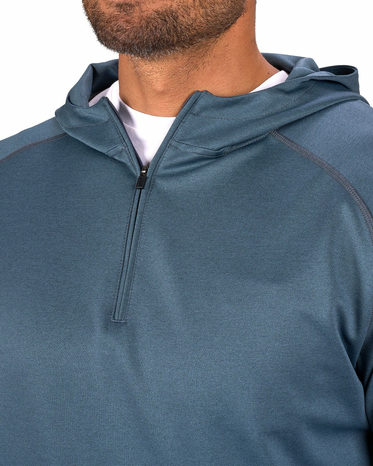 Black Clover Men's Quarter-Zip Black Lightweight Hoodie