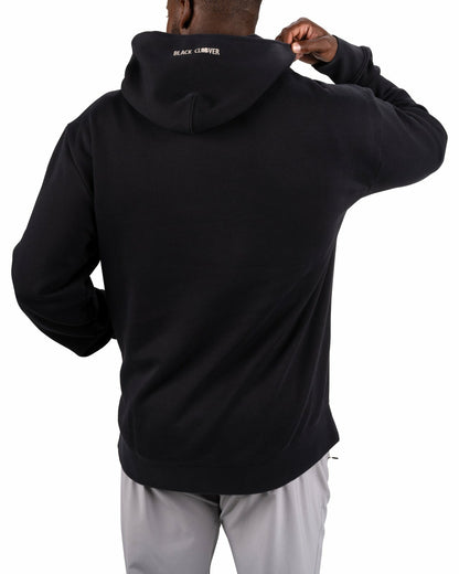 Black Clover Men's Comfortable Athletic Black Hoodie