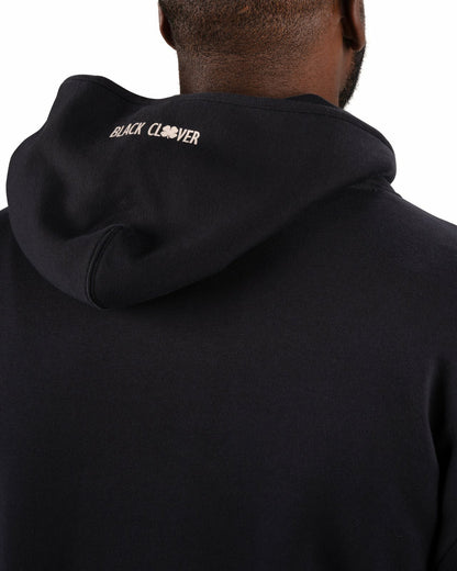 Black Clover Men's Comfortable Athletic Black Hoodie