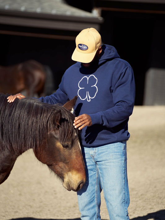 Black Clover Men's Comfortable Athletic Navy Blue Hoodie