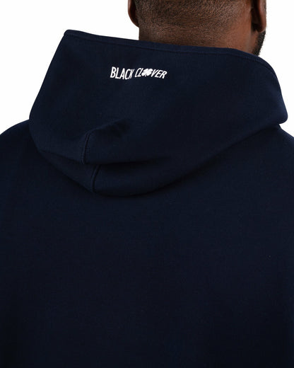 Black Clover Men's Comfortable Athletic Navy Blue Hoodie
