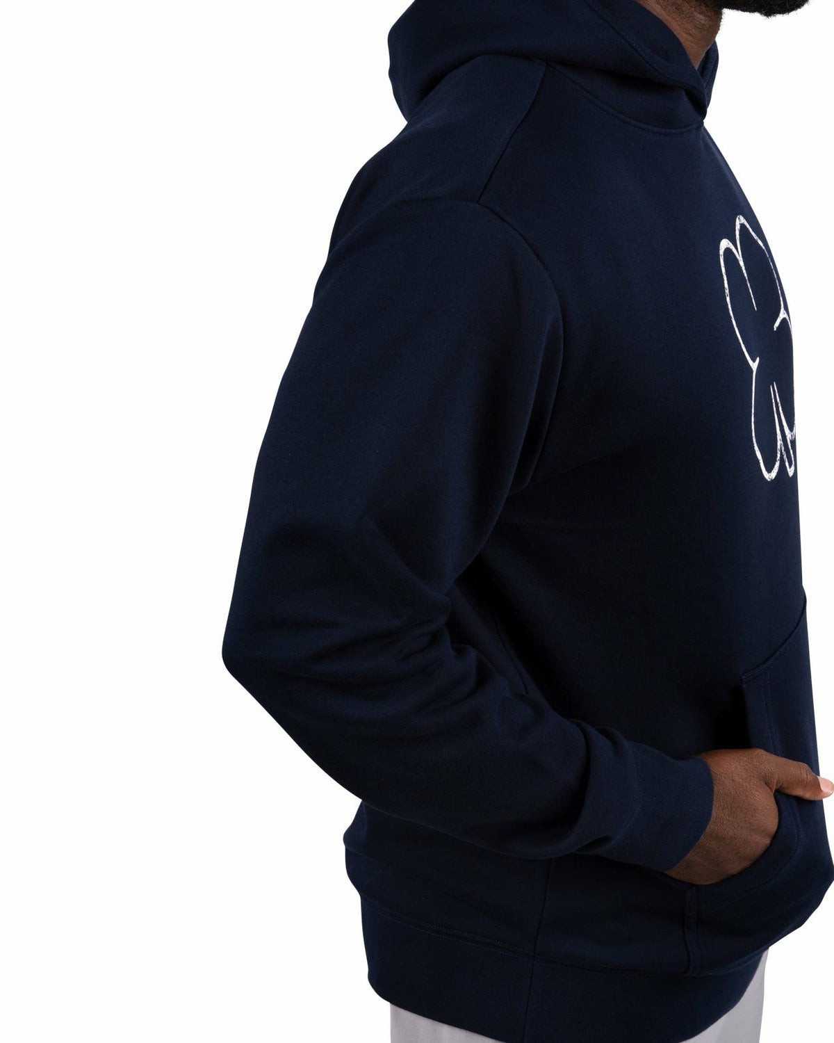Black Clover Men's Comfortable Athletic Navy Blue Hoodie