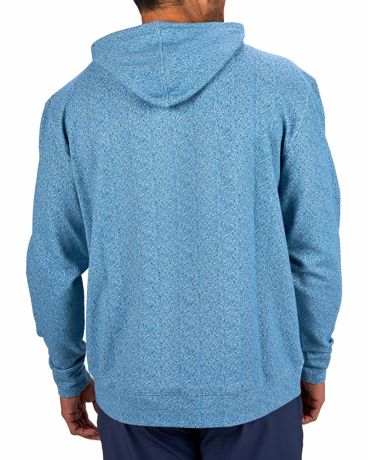Black Clover Men's Blue Stylish Textured Hoodie