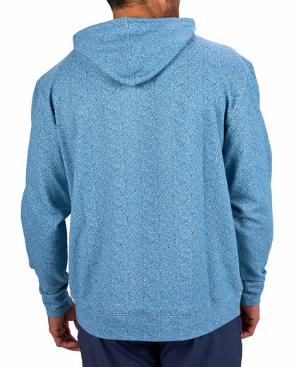 Black Clover Men's Blue Stylish Textured Hoodie