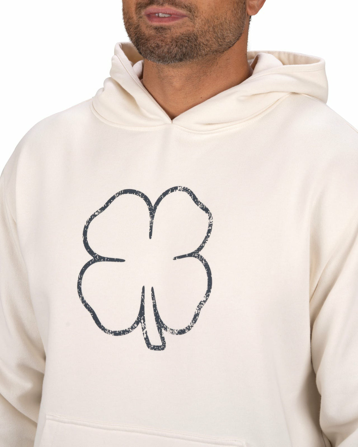 Black Clover Men's Comfortable Athletic White Hoodie