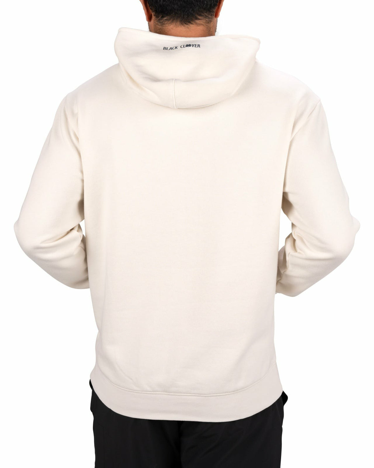 Black Clover Men's Comfortable Athletic White Hoodie