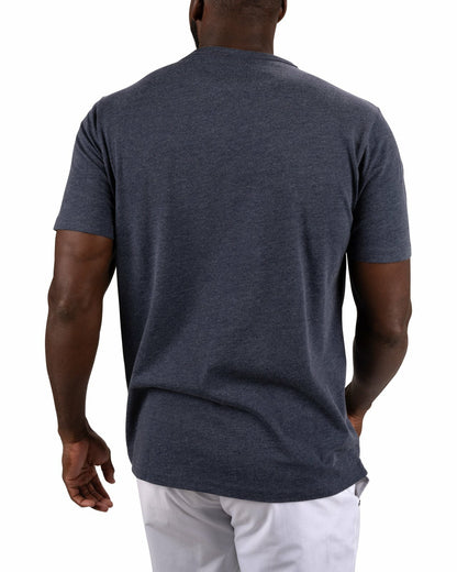 Black Clover Men's Athletic Short Sleeve Blue T-Shirt with Black Clover Logo