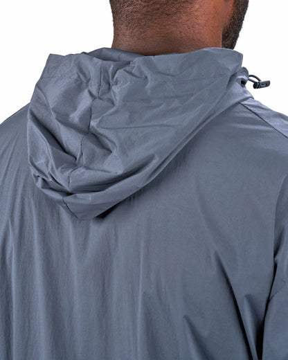 Black Clover Stylish Men's Windbreaker Rain Jacket in Dark Grey