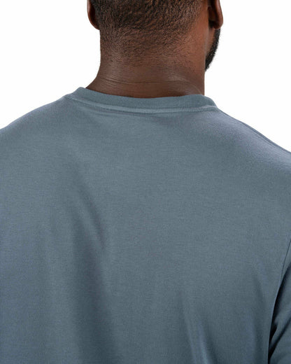 Black Clover Luxury Short-Sleeved Dark Grey Men's Pocket Tee