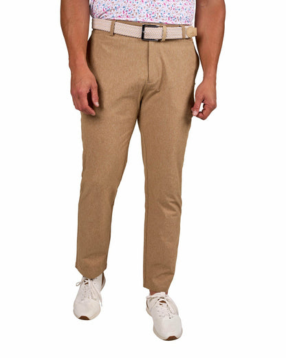 Black Clover Men's Textured Stretch Twill Khaki Dress Pants for Golf or Business