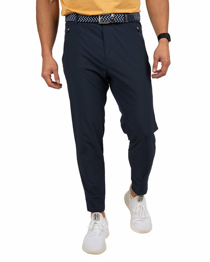 Black Clover Elevated Navy Blue Athletic Joggers with Belt Loops