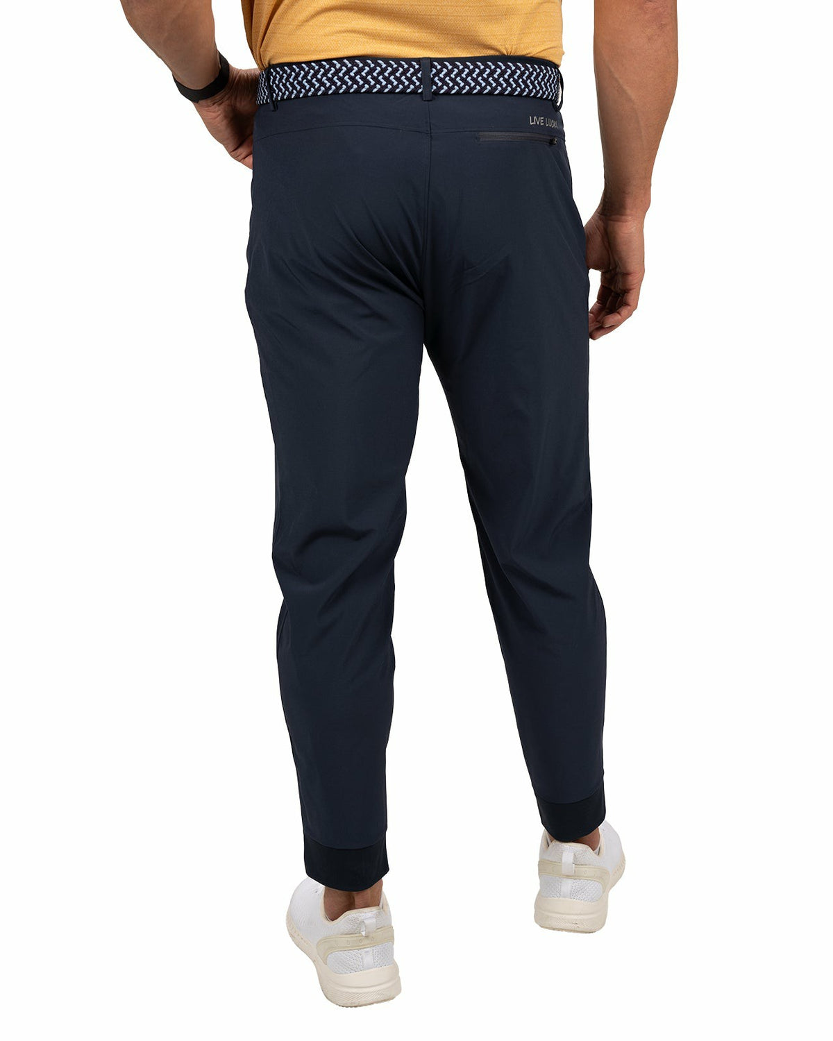 Black Clover Elevated Navy Blue Athletic Joggers with Belt Loops