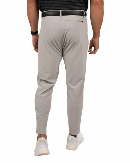 Black Clover Elevated Light Grey Athletic Joggers with Belt Loops