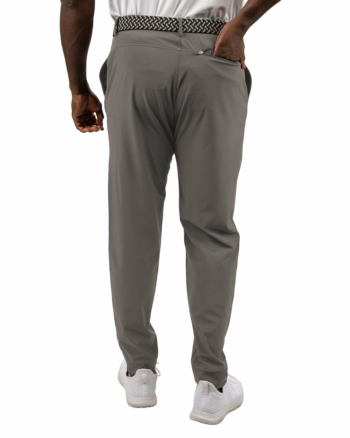 Black Clover Elevated Charcoal Grey Athletic Joggers with Belt Loops