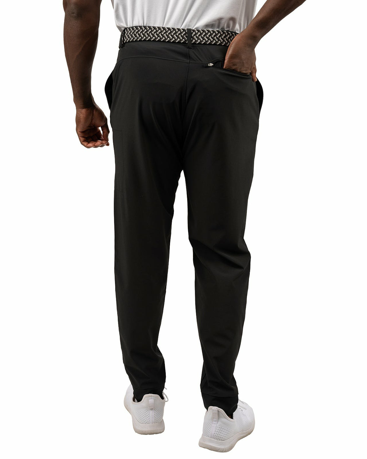 Black Clover Elevated Black Athletic Joggers with Belt Loops