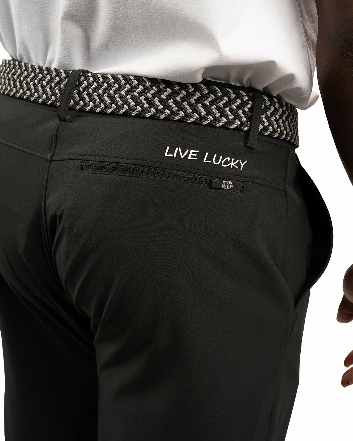 Black Clover Elevated Black Athletic Joggers with Belt Loops