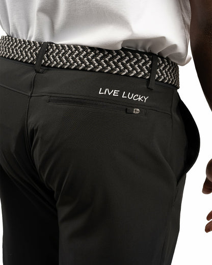 Black Clover Elevated Black Athletic Joggers with Belt Loops