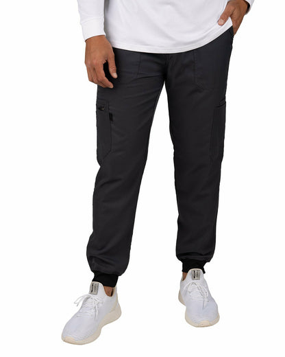 Black Clover Men's Twill Stretch Grey Loungewear Jogger