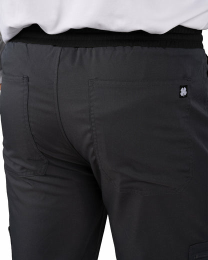 Black Clover Men's Twill Stretch Grey Loungewear Jogger