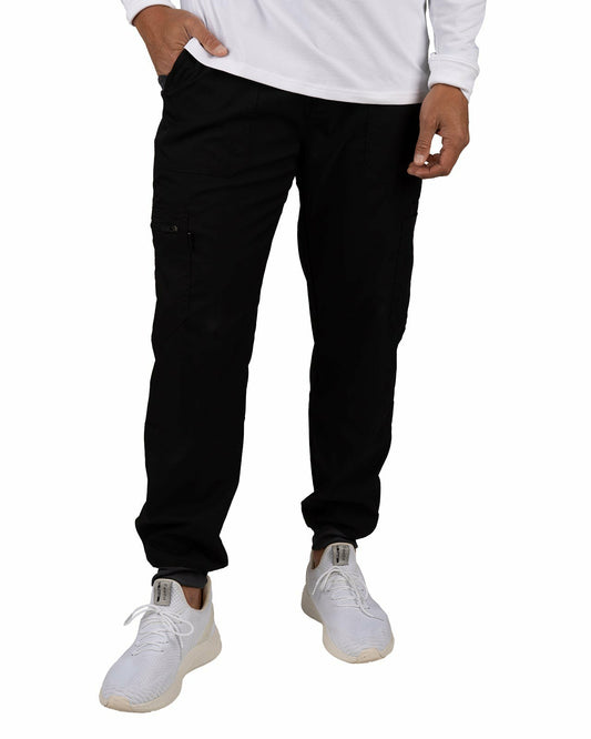 Black Clover Men's Twill Stretch Black Loungewear Jogger