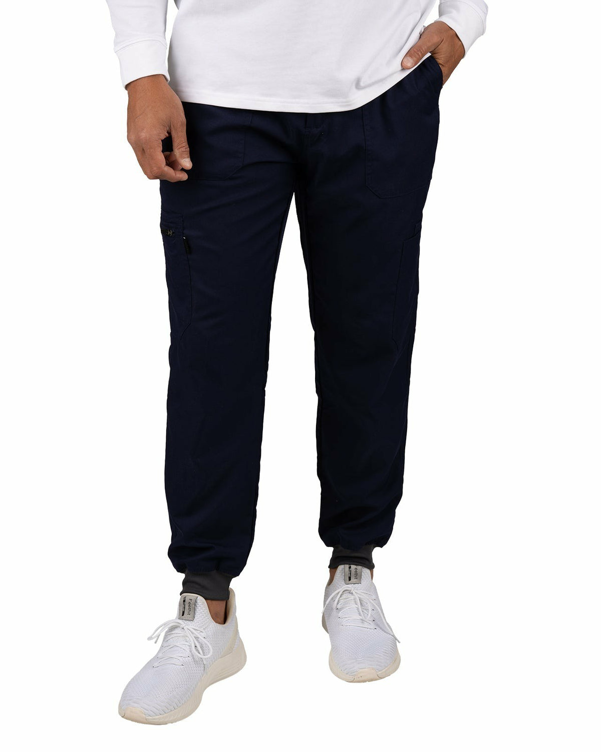 Black Clover Men's Navy Twill Stretch Loungewear Jogger