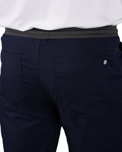 Black Clover Men's Navy Twill Stretch Loungewear Jogger
