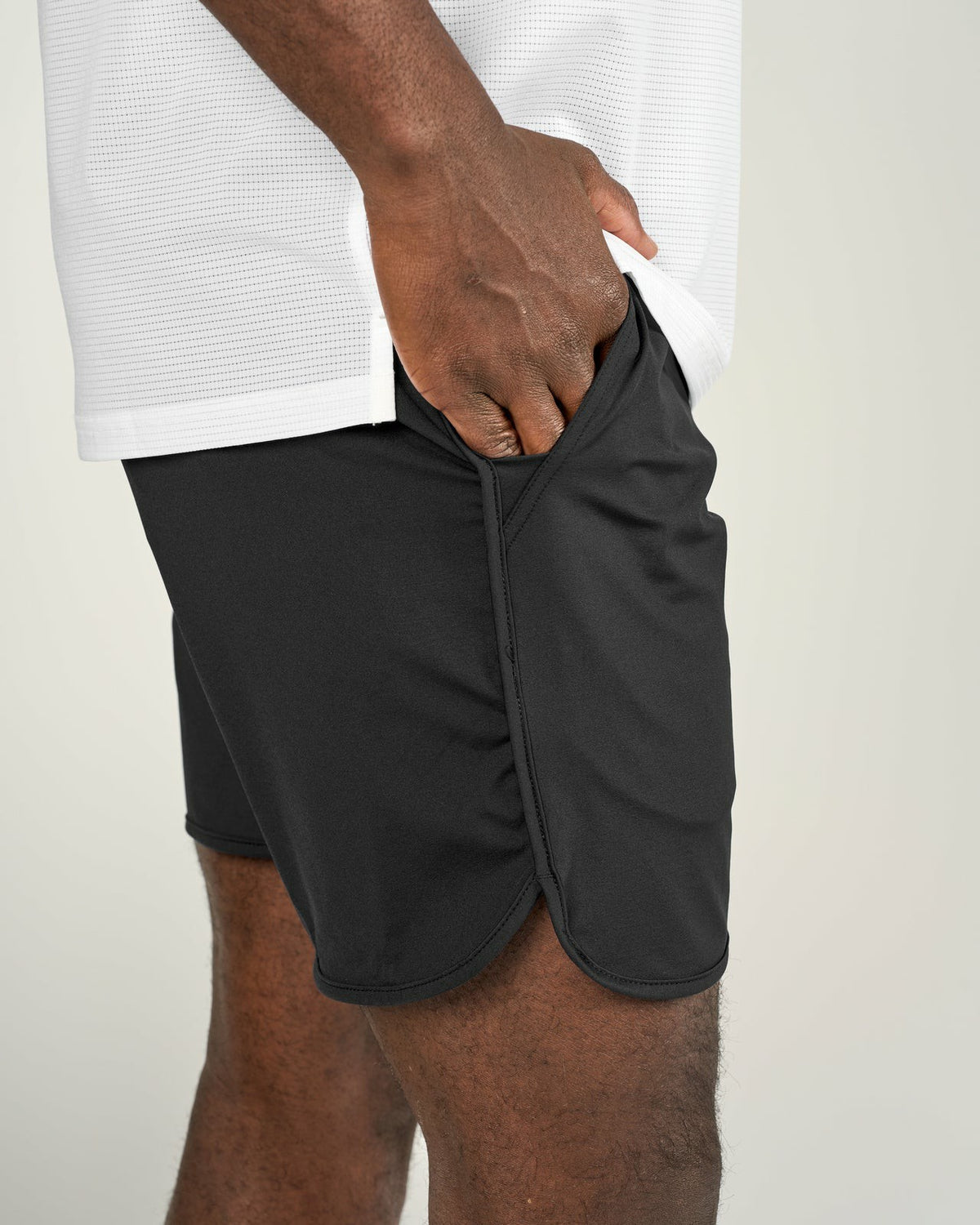Black Clover Men's Dark Grey Athletic Shorts for Gym and Performance