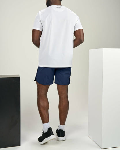 Black Clover Men's Navy Athletic Shorts for Gym and Performance