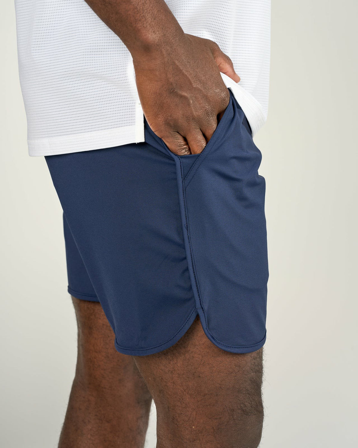 Black Clover Men's Navy Athletic Shorts for Gym and Performance