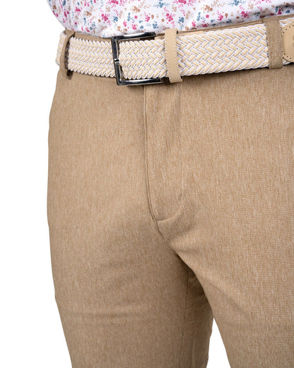 Black Clover Men's 8" Textured Stretch Twill Brown Dress Shorts for Golf or Business