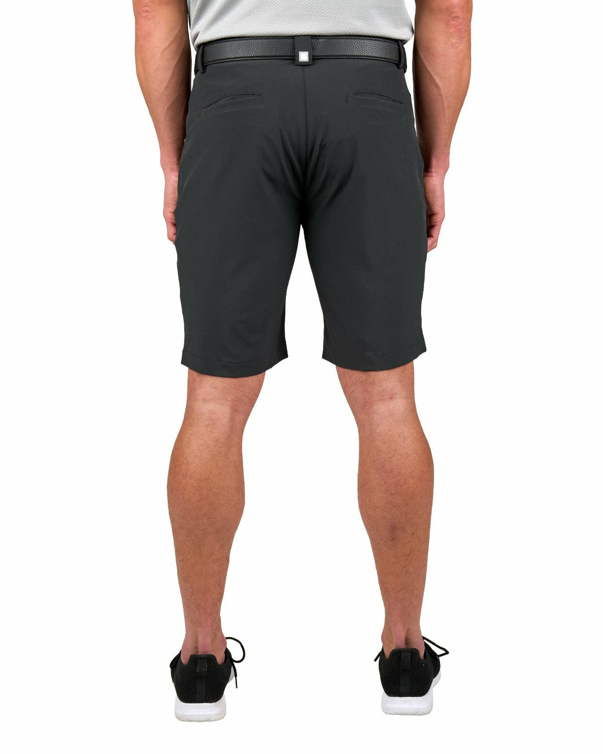 Black Clover Men's 9" Black 5-Pocket Stretch Twill Shorts for Golf or Office