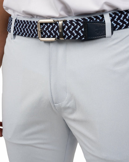 Black Clover Men's 9" Textured Stretch Twill Light Blue Shorts, Perfect for Golf or Business