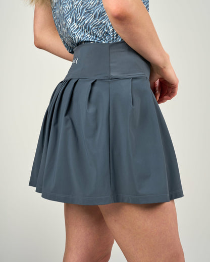 Black Clover Best Dark Grey Pleated Tennis Skort for Women