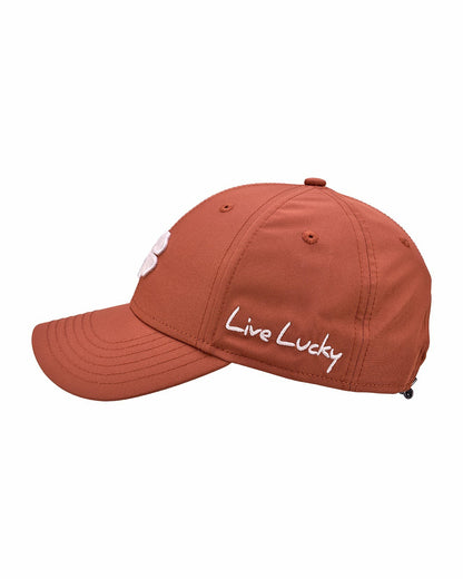 Black Clover Women's Dark Brown Golf and Lifestyle Hat With White Clover