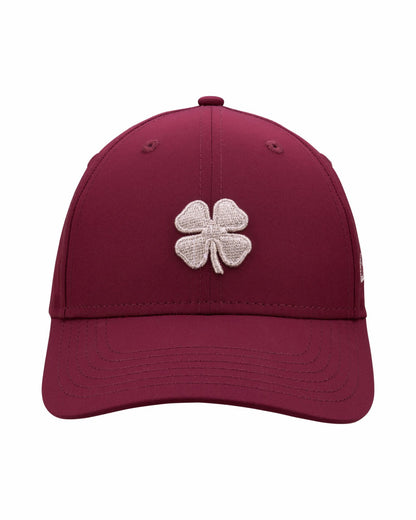 Black Clover Women's Maroon Golf and Lifestyle Hat With Silver Clover