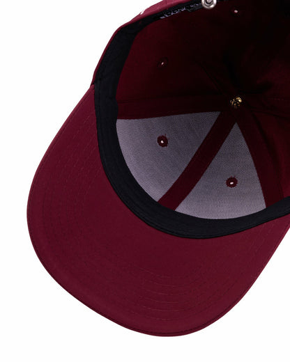 Black Clover Women's Maroon Golf and Lifestyle Hat With Silver Clover