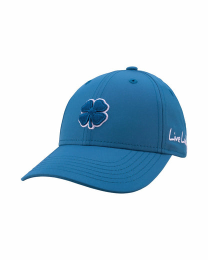 Black Clover Women's Teal Golf and Lifestyle Hat With Blue Clover