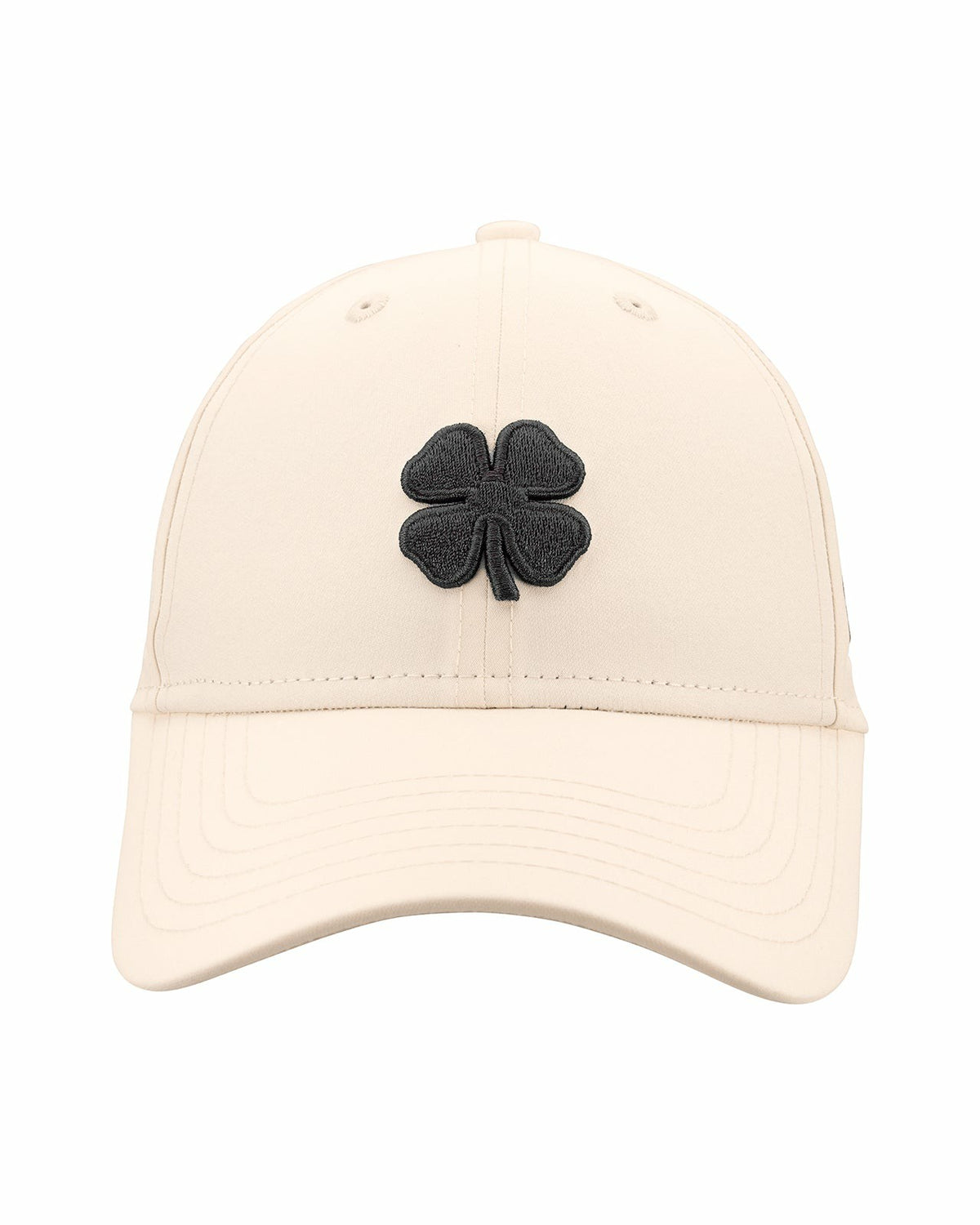 Black Clover Women's Cream Golf and Lifestyle Hat With Dark Grey Clover