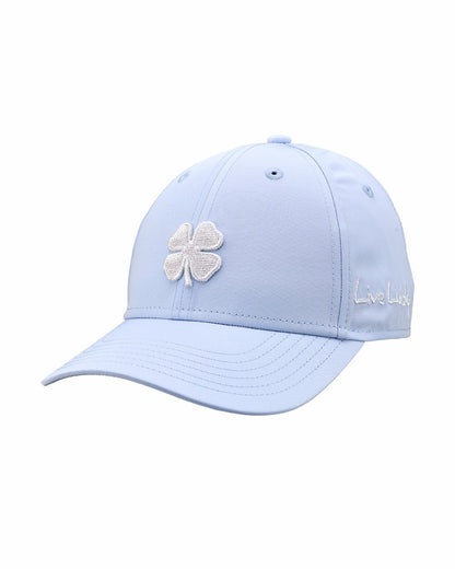 Black Clover Women's Light Blue Golf and Lifestyle Hat With White Clover
