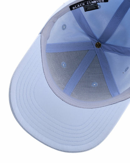 Black Clover Women's Light Blue Golf and Lifestyle Hat With White Clover