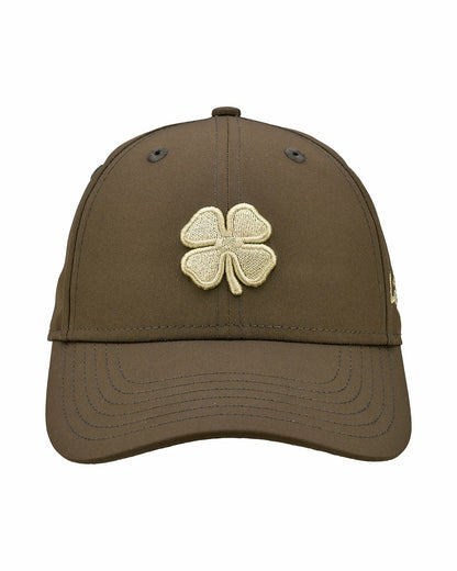Black Clover Women's Cream Golf and Lifestyle Hat With Dark Grey Clover