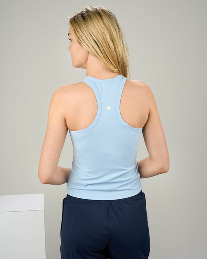 Black Clover Women's Soft Light Blue Athletic Tank Top