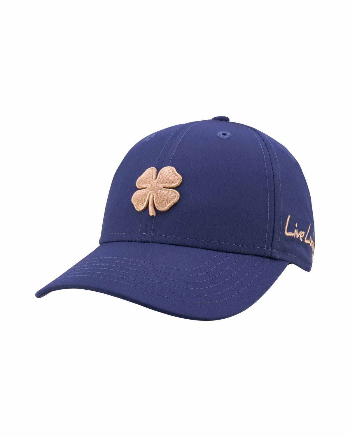 Black Clover Women's Navy Blue Golf and Lifestyle Hat With Gold Clover