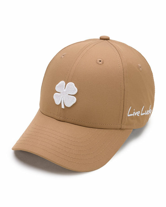 Black Clover Women's Brown Golf and Lifestyle Hat With White Clover
