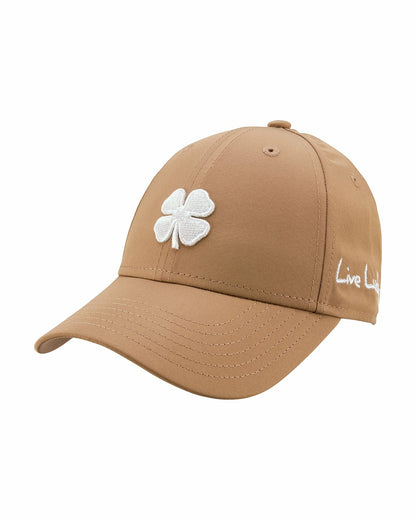 Black Clover Women's Brown Golf and Lifestyle Hat With White Clover