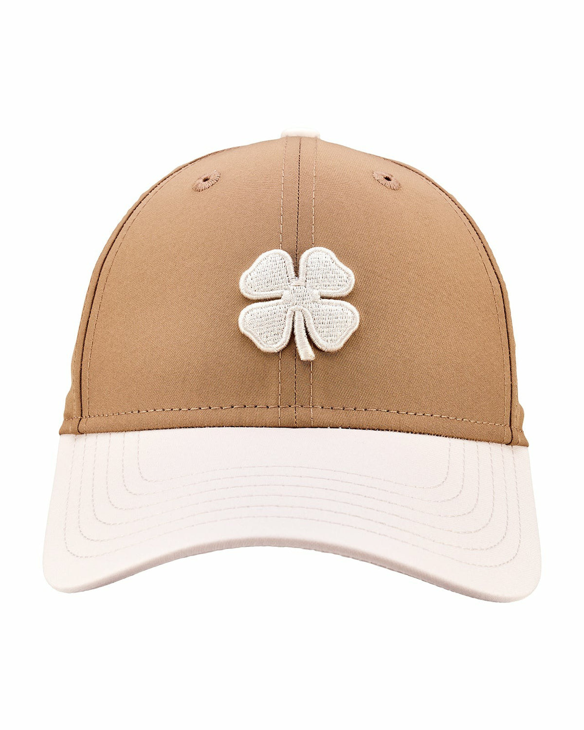 Black Clover Women's Light Brown Golf and Lifestyle Hat With Cream Clover