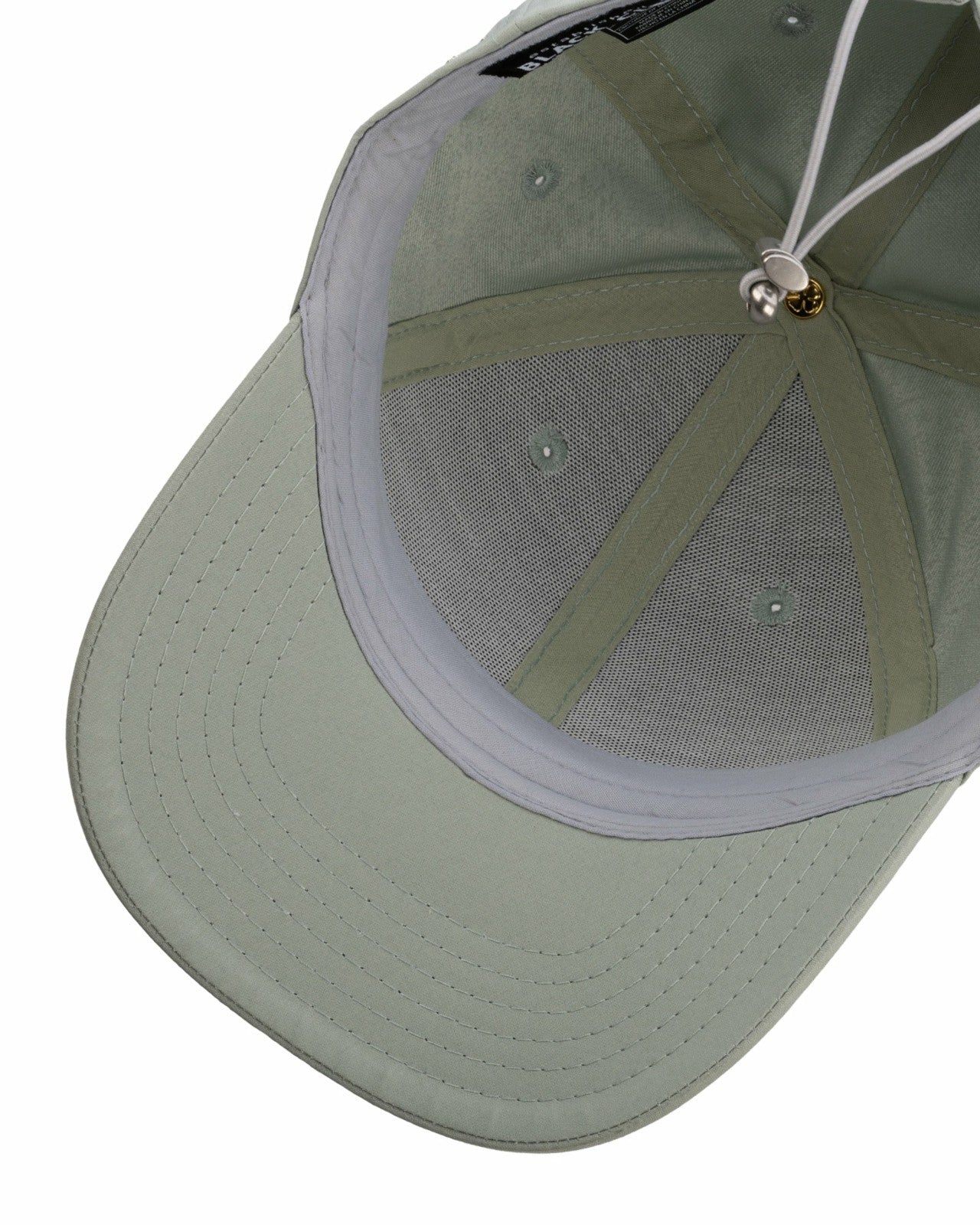 Black Clover Women's Adjustable Sage Green Hat with Silver Metallic 3D Clover
